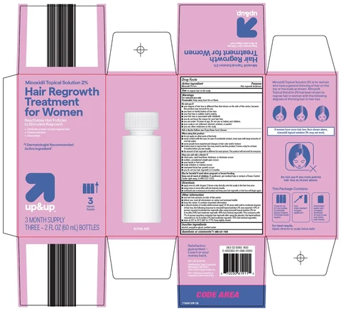 up and up hair regrowth treatment for women 포장