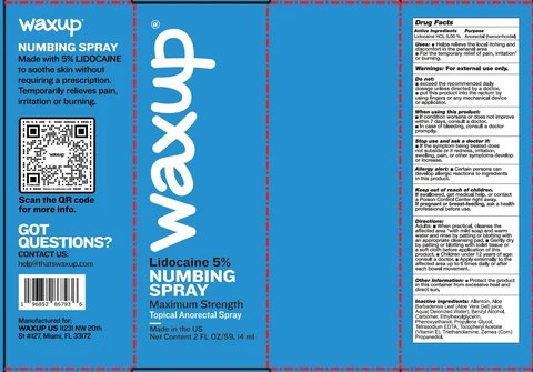 WAXUP Numbing packaging