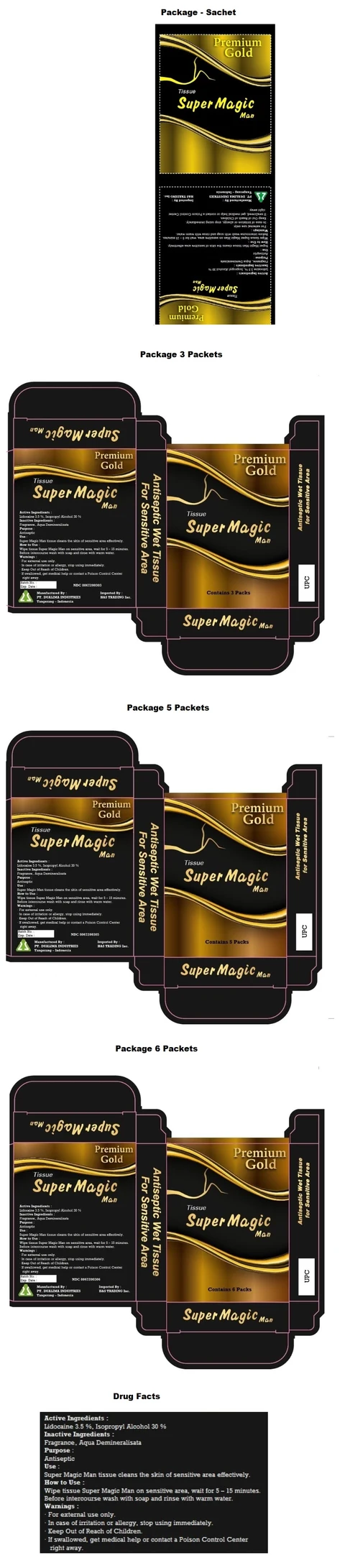 Super Magic Man Premium Gold 포장