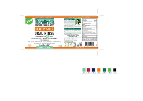 TheraBreath Healthy Smile Oral Rinse packaging