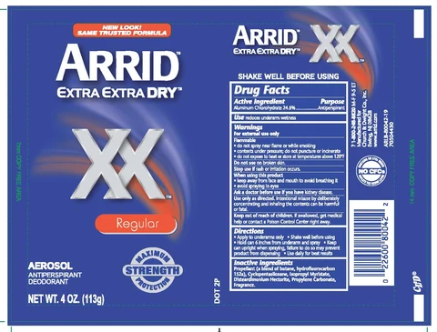 ARRID EXTRA EXTRA DRY XX 포장
