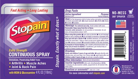 Stopain Extra Strength Continuous packaging