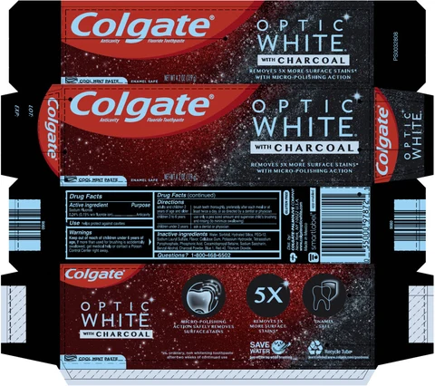 COLGATE OPTIC WHITE CHARCOAL packaging