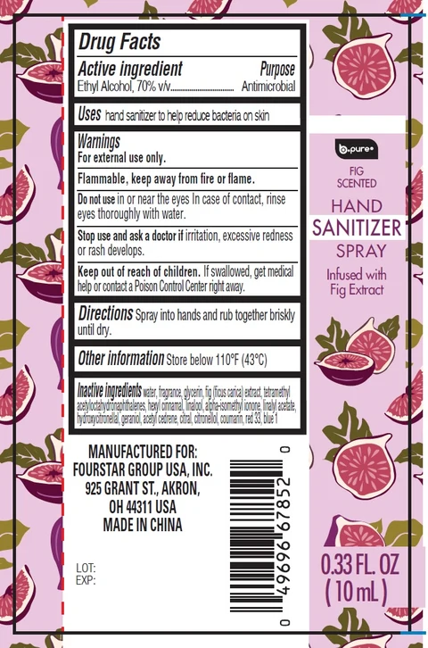 B-Pure Hand Sanitizer Fig Scented 포장