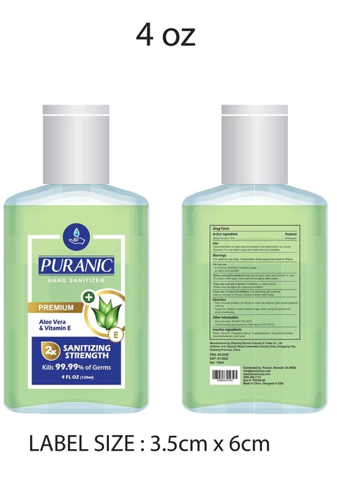 Hand Sanitizer packaging