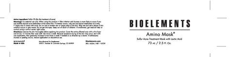 BioelementsAmino Mask 포장