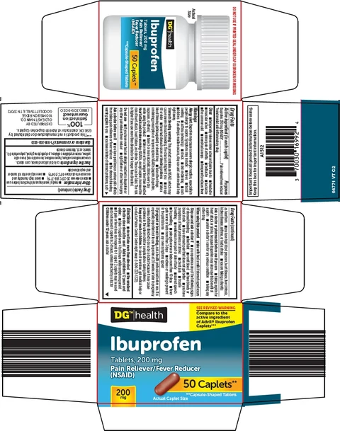 dg health ibuprofen packaging