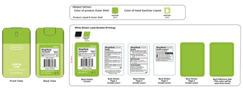 Smart Care Hand Sanitizer Lemon Lime 포장