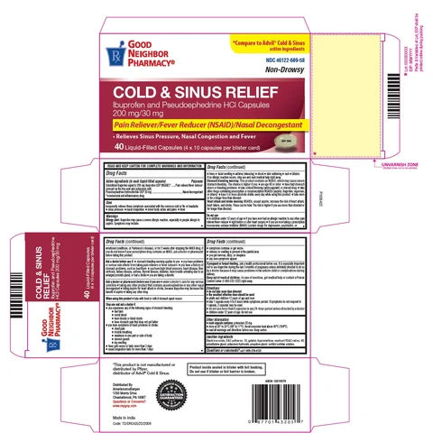 Ibuprofen and Pseudoephedrine HCl 포장