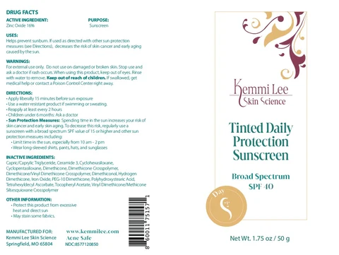 Tinted Daily Protection Sunscreen packaging