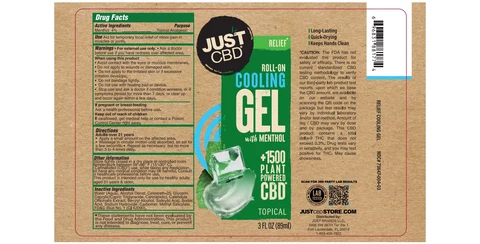 JUST CBD ROLL-ON COOLING packaging