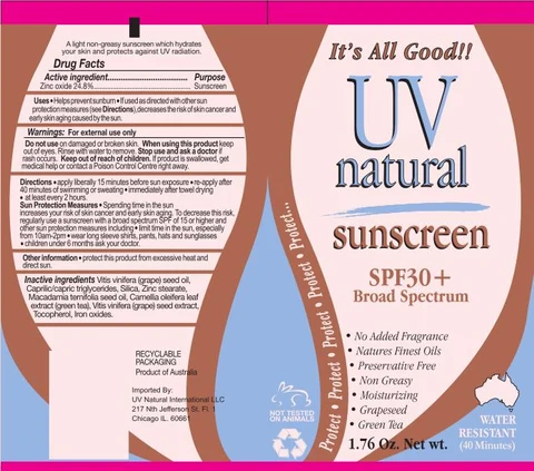 Sunscreen SPF30 Plus Broad Spectrum 포장