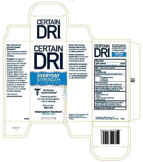 CERTAIN DRI AMROLL-ON 포장