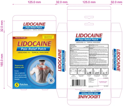 Lidocaine 4% Patch packaging