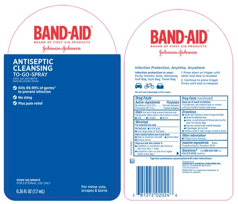 Band Aid Antiseptic Cleansing To Go 포장