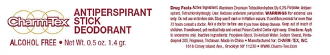Charm-Tex Deodorant 포장