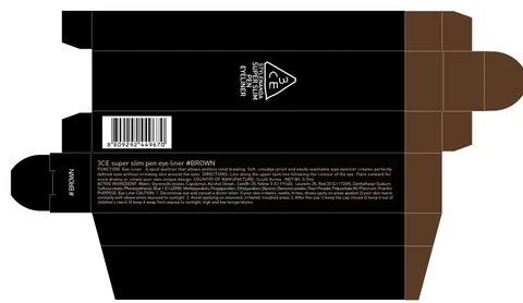 3CE SUPER SLIM PEN EYE LINER BROWN 포장