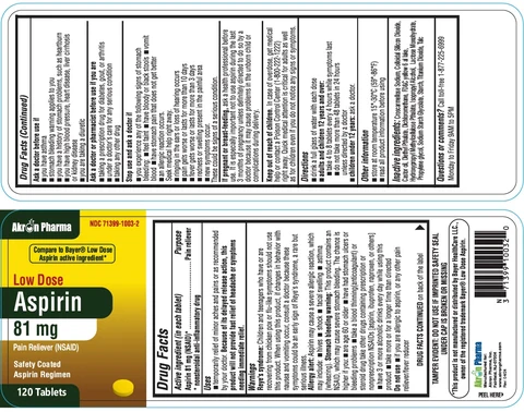 Low Dose Aspirin packaging