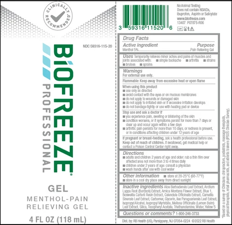 Biofreeze Professional 포장