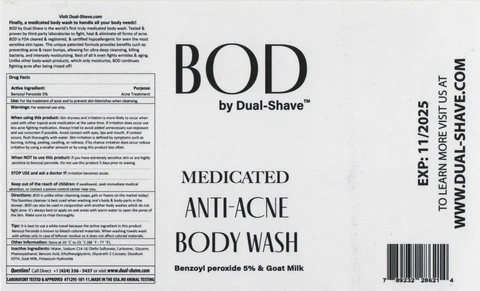 BODby Dual-Shave 포장