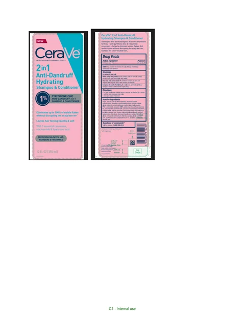 CeraVe 2 in 1 Anti-Dandruff Hydrating Conditioner 포장