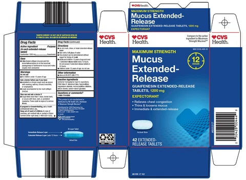 mucus extended release 포장