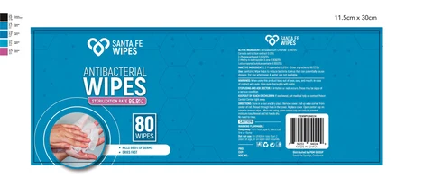 Antibacterial wipes 포장