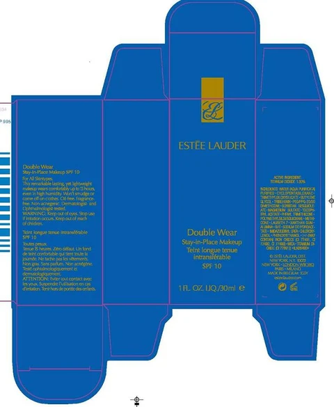 DOUBLE WEAR STAY IN PLACE MAKEUP SPF 10 포장