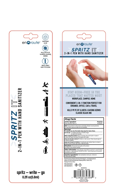 SPRITZ IT 2 in 1 Pen with Hand Sanitizer 포장
