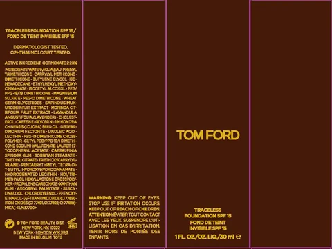 TOM FORD TRACELESS FOUNDATIONSPF 15 포장
