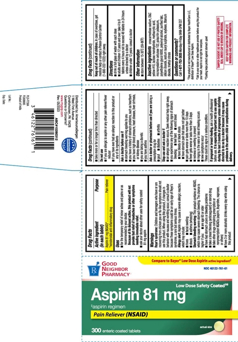Low Dose Aspirin packaging