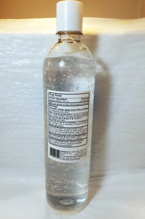 Hand Sanitizer packaging
