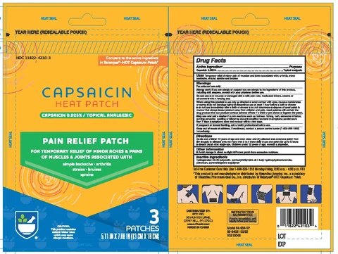 CAPSAICIN HEAT PATCHES PAIN RELIEF packaging
