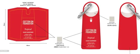 COTTON ON FOUNDATION Tropical Hand Sanitizer packaging