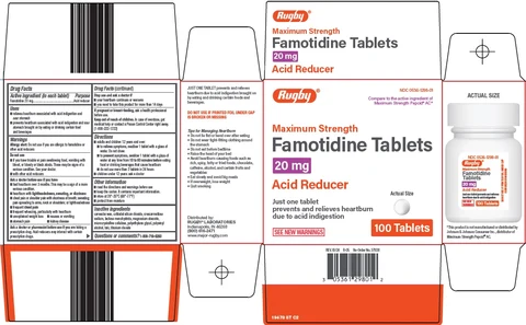 Rugby Famotidine 포장
