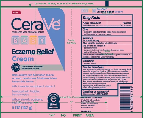 CeraVe Developed With Dermatologist Baby Eczema Relief Cream 포장
