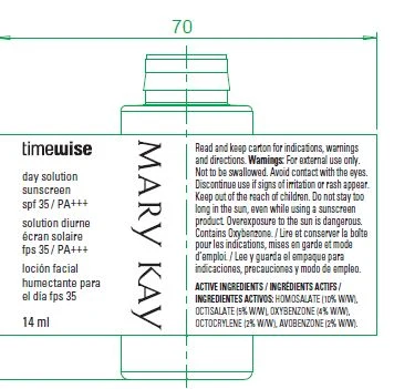 Timewise Day Solution sunscreen SPF 35 14ml packaging