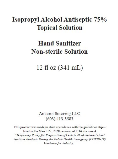 Isopropyl Alcohol Antiseptic 75% Topical Solution packaging