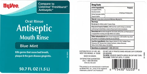 HYVEEANTISEPTIC BLUE MINT packaging
