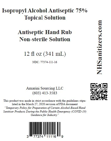 Isopropyl Alcohol Antiseptic 75% Topical Solution packaging