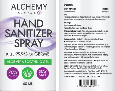 Alchemy Living Hand Sanitizer 포장