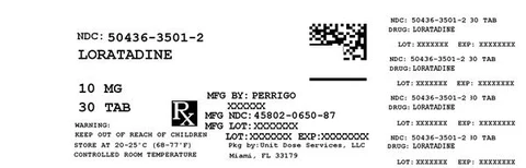 Loratadine antihistamine packaging