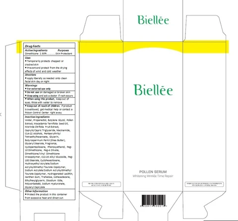 Biellee Pollen Whitening Wrinkle Time Repair Serum 포장
