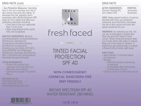 Tinted Facial Protection SPF40 packaging