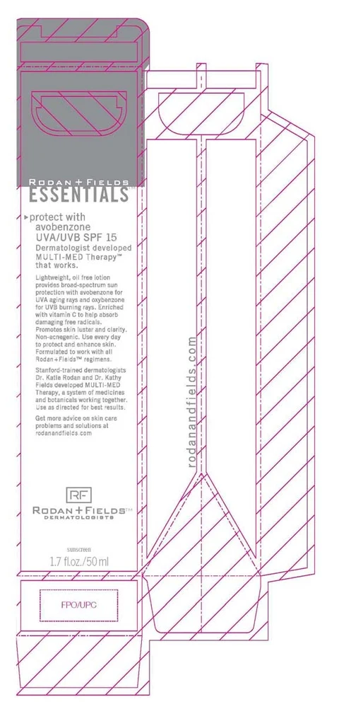 Rodan and FieldsEssentials UVA/UVB packaging