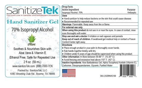 Sanitizetek Gel 포장
