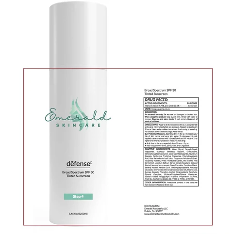 defense Broad Spectrum SPF30 Tinted Sunscreen packaging