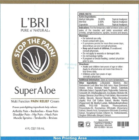 LBri Super Aloe Stop The Pain packaging