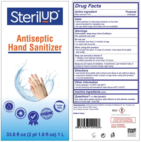 Sterilup Antiseptic Hand Sanitizer packaging