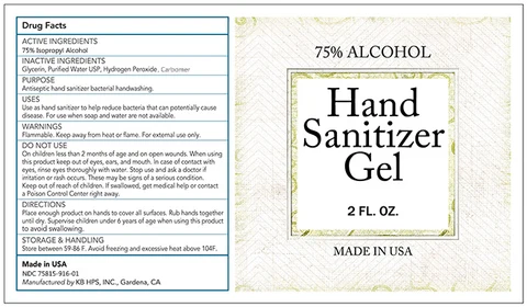 Hand Sanitizer packaging